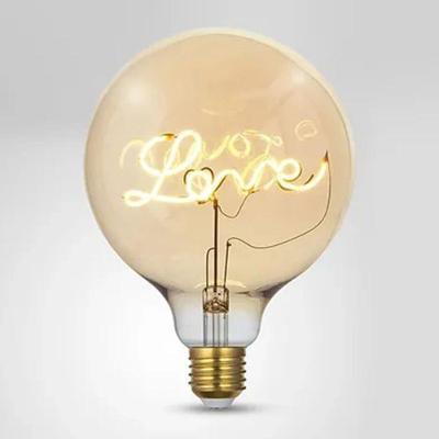 Lâmpada de LED Lg125love-4w 4W Bivolt com Filamento Decorativo Amarelo Casa Chafariz