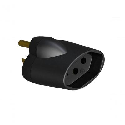 Adaptador para Tomada 64122 para Parede Padrão Antigo com Entrada NEMA5-15 e Saída NBR 14136 SMS