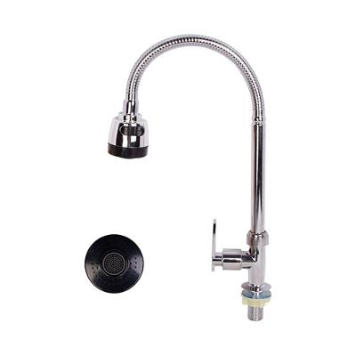 Torneira de Cozinha Gourmet de Bancada com Alavanca em Silicone com Ducha Giratória Preto