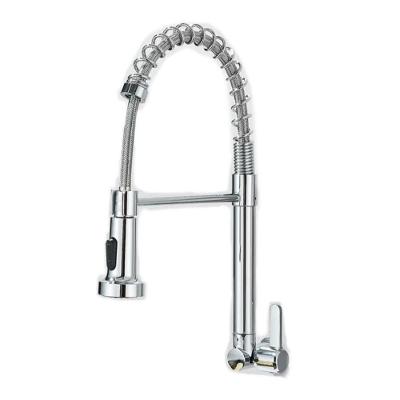 Torneira de Cozinha Gourmet Alavanca para Bancada Cromado Triplo com Extensor de Spray Prata OEM