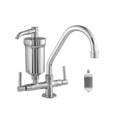 Torneira com Filtro para Cozinha Bica Móvel Cerâmica Bancada Plástico ABS Cromado Prata OEM