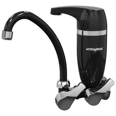 Torneira de Cozinha com Filtro Premium Acquabios 1-4 de Volta de Parede em Plástico ABS Preto