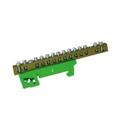 Suporte para Barramento de Terra Suporte Barramento Terra Verde 4 Lugares 16MM-25MM com Estrutura