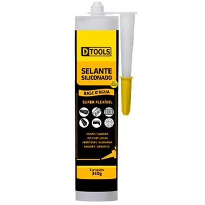 Selante Siliconado Base D Água Marrom 360 Gramas Vedação Anti Fungo Anti Mofo Vidros Alumínio