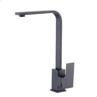 Torneira para Cozinha 34 cm Monocomando de Mesa em Aço Inoxidável Acabamento Preta Fosca Preto OEM