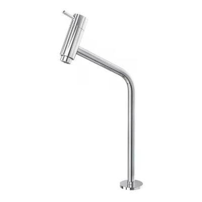 Torneira para Banheiro Link Bica Alta com Válvula Cerâmica para Bancada em Latão Cromado Prata OEM