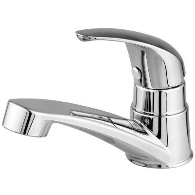 Torneira para Lavatório Mono Up Comando de Rosca de Bancada ABS Cromado Jato Uniforme Prata OEM