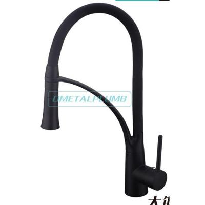 Torneira para Cozinha Gourmet Monocomando de Bancada em Silicone com Bica Giratória Preto