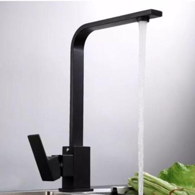 Torneira para Cozinha Dubai Gourmet Monocom Monocomando de Bancada em Aço Inoxidável Escovado Preto