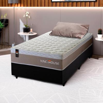 Cama Box Molas Ensacadas Sheffield 96x203 Preto King House