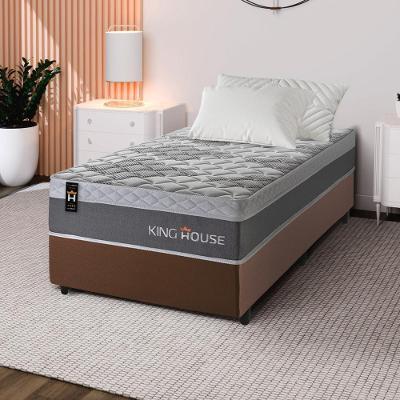 Cama Box Molas Ensacadas Sheffield 96x203 Marrom King House