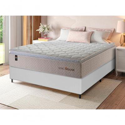Cama Box Molas Ensacadas Roma Casal 138x188 Bege King House