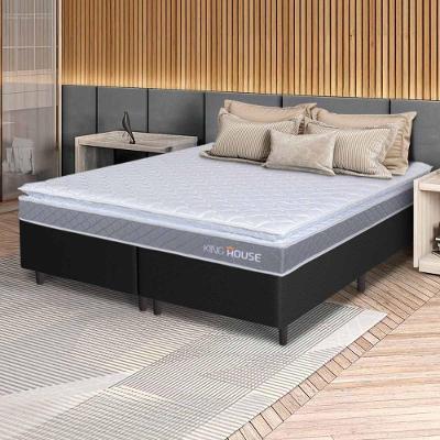 Cama Box Durban Espuma D28 King 193x203 Preto King House