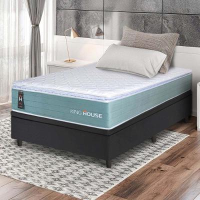 Cama Box Baú Lagos Molas Ensacadas 96x203 Preto King House