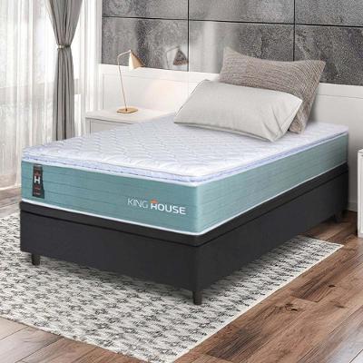 Cama Box Baú Lagos Molas Ensacadas 88x188 Preto King House