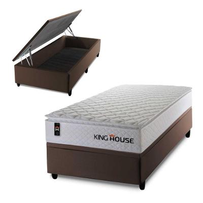 Cama Box Baú New Moon 88x188 com Molas Ensacadas King House