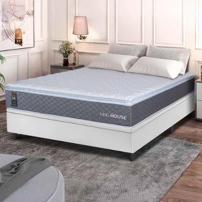 Cama Box Baú Argel Espuma D33 Casal 138x188 King House