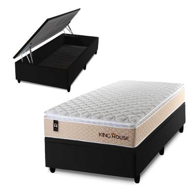 Cama Box Baú Alford 96x203 com Molas Ensacadas King House