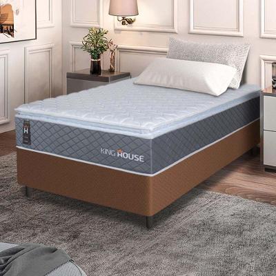 Cama Box Argel Espuma D33 Solteiro 88x188 Marrom King House