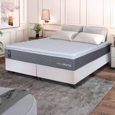 Cama Box Argel Espuma D33 King 193x203 Branco King House