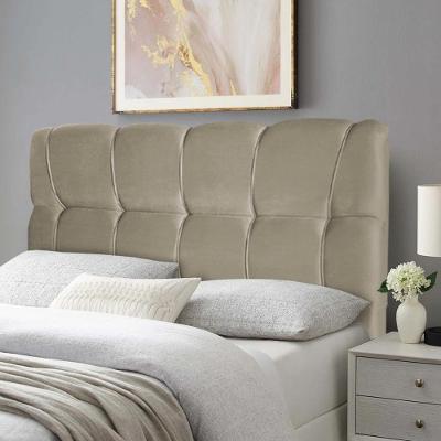 Cabeceira Cama Box Casal 140cm Suede Velut Bege - King House