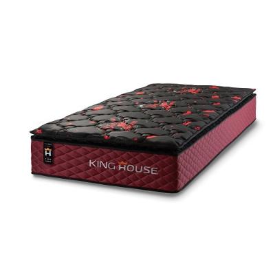 Colchão C- Molas Ensacadas Toronto Solteiro 88x188x28 Vermelho