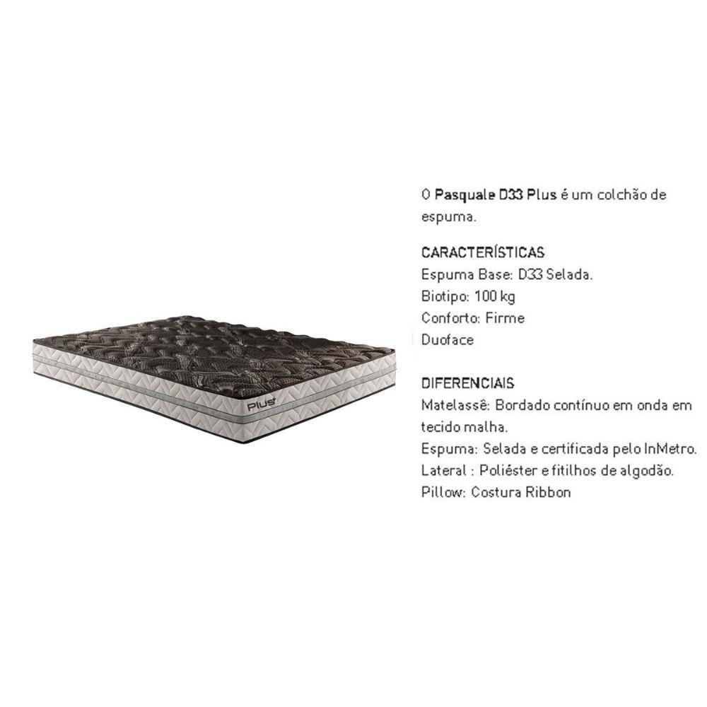 Cama Box Baú King: Colchão Espuma Paropas D33 Pasquale Plus Euro Pillow + Base Grey(193X203) - 4