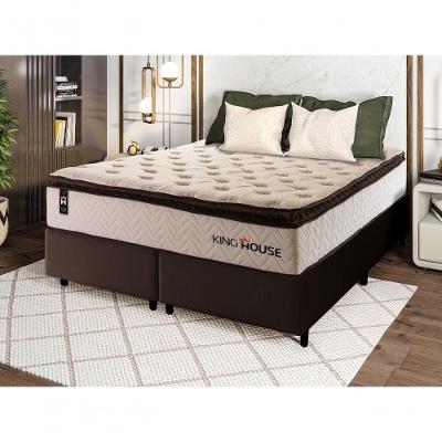Cama Box Quartzo Molas Ensacadas Queen 158x198 King House