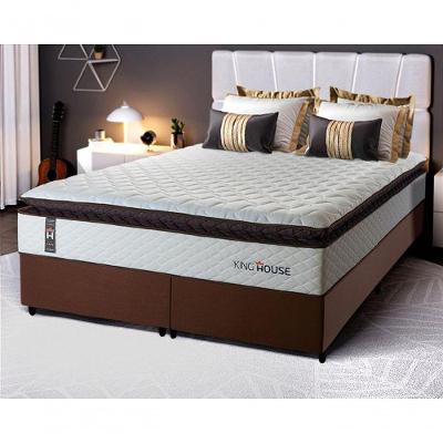 Cama Box San Diego Espuma King 193x203 Branco King House
