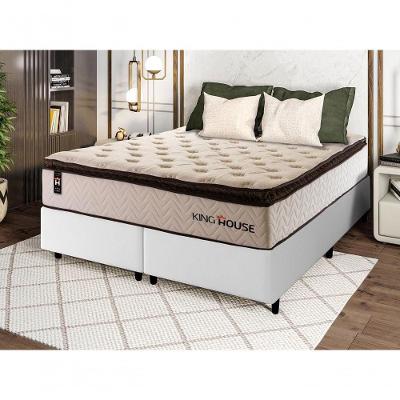 Cama Box Quartzo Molas Ensacadas Queen 158x198 King House