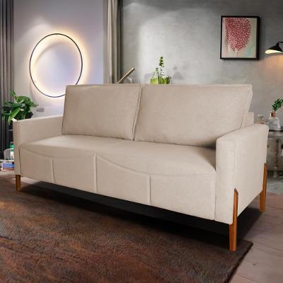 Sofá Living Florença 2,10m Bouclê Bege - King House