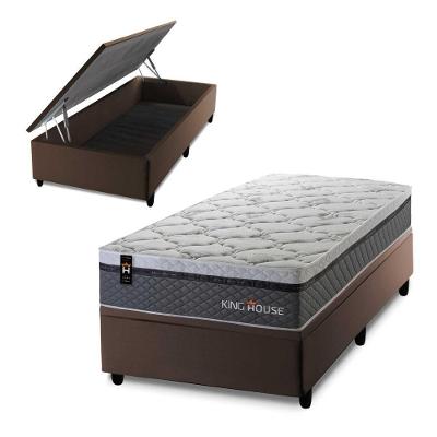 Cama Box Baú Benton 96x203 com Molas Ensacadas King House