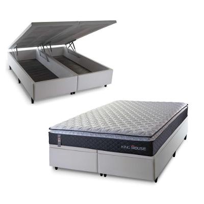 Cama Box Baú Dakota Espuma D33 King 193x203 Preto King House