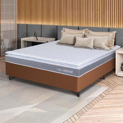 Cama Box Durban Espuma D28 Viúva 128x188 Marrom King House