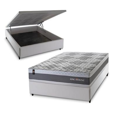 Cama Box Baú Sheffield 138x188 com Molas Ensacadas King House