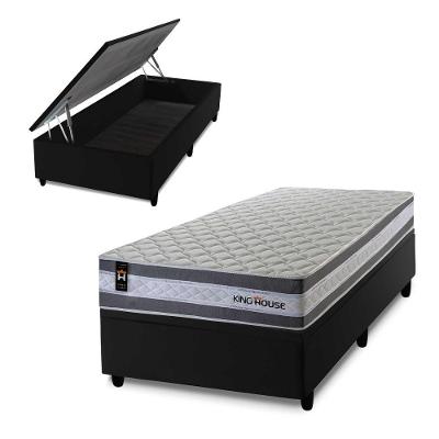 Cama Box Baú Alpine 96x203 com Molas Ensacadas King House