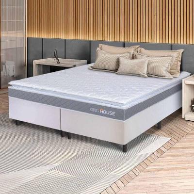 Cama Box Durban Espuma D28 Queen 158x198 Branco King House