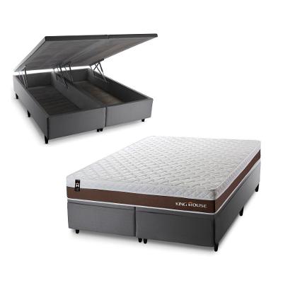 Cama Box Baú Venice com Molas Ensacadas 193x203 King House