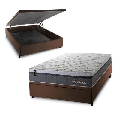 Cama Box Baú Benton 138x188 com Molas Ensacadas King House