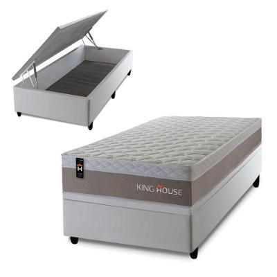 Cama Box Baú Sheffield 88x188 com Molas Ensacadas King House