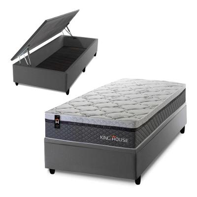 Cama Box Baú Benton 88x188 com Molas Ensacadas King House