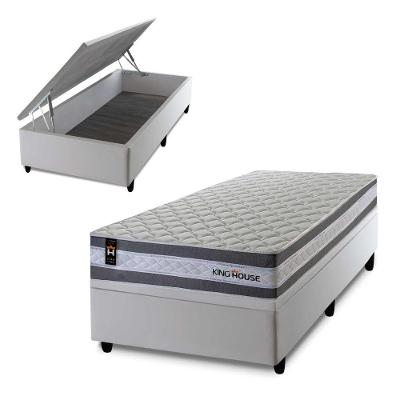 Cama Box Baú Alpine 96x203 com Molas Ensacadas King House