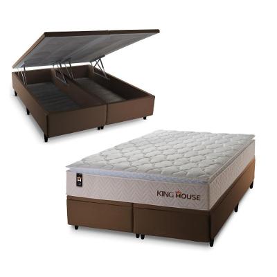 Cama Box Baú Roma com Molas Ensacadas 193x203 King House
