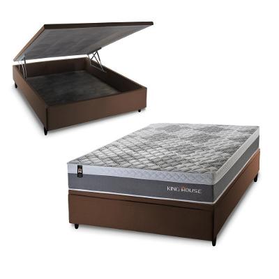 Cama Box Baú Sheffield 138x188 com Molas Ensacadas King House