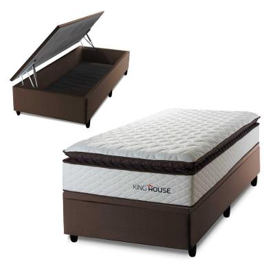 Cama Box Baú San Diego 96x203 Branco Espuma D33 King House