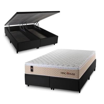 Cama Box Baú Alford com Molas Ensacadas 193x203 King House