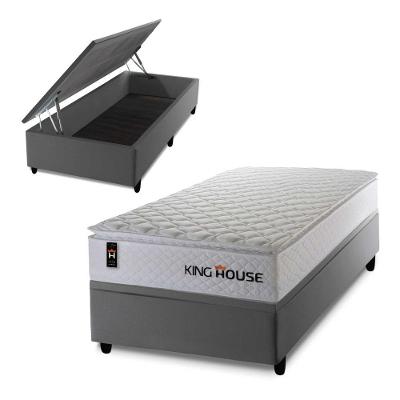 Cama Box Baú New Moon 88x188 com Molas Ensacadas King House