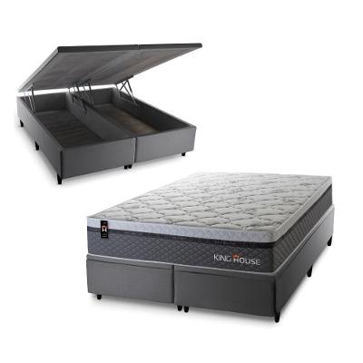 Cama Box Baú Benton com Molas Ensacadas 193x203 King House