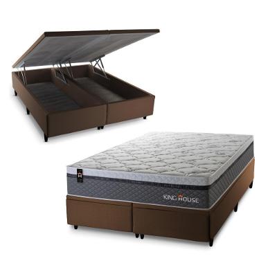 Cama Box Baú Benton com Molas Ensacadas 158x198 King House