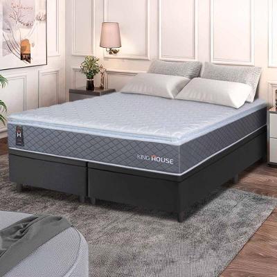 Cama Box Baú Argel Espuma D33 King 193x203 Preto King House